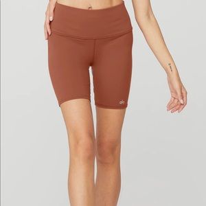 ALO Yoga Brown Bike Shorts